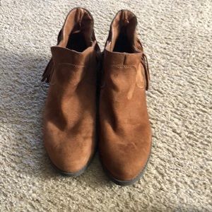 Suede booties
